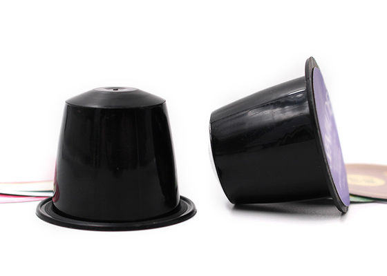 Le noir/couleur de Brown remplit la capacité 6g de capsules de cosses de machine de Nespresso avec le film de cachetage