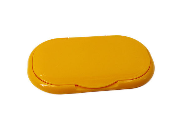 Emballage humide jaune 109mm Flip Top Cap de plastique de chiffons