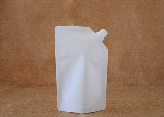 Doypack réutilisable imprimé par coutume de boissons claires zip-lock avec le bec de 15mm